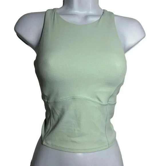 Lululemon Key to Balance Tank Top Delicate Mint green size 0 built in bra - Picture 2 of 7